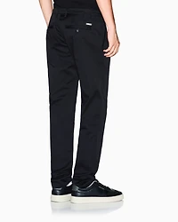 Armani Exchange - Stretch cotton chinos, Man, Black, Size: