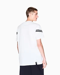 Regular fit T-shirt with contrasting piping