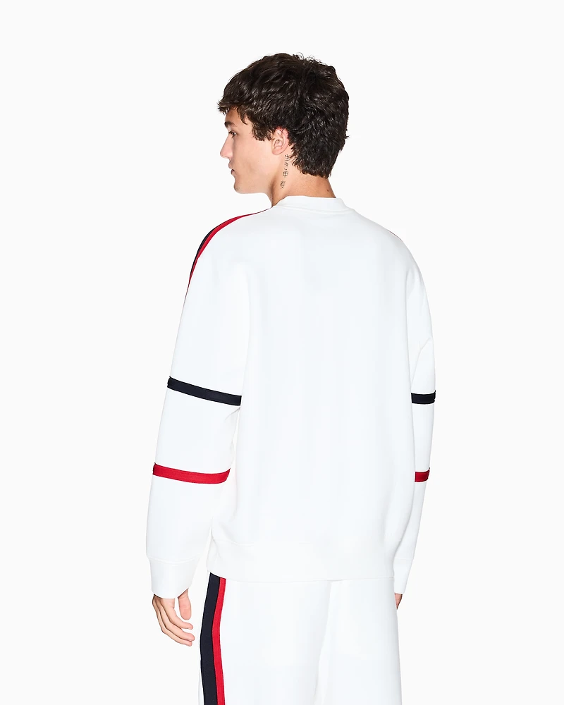 Sweatshirt with contrasting bands