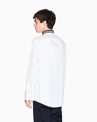 Armani Exchange - Regular fit shirt with contrasting piping, Man, White, Size: