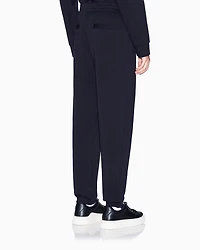 Armani Exchange - COTTON BLEND JOGGER SWEATPANTS WITH LOGO, Man, Navy_blue, Size: