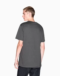 Armani Exchange - Regular fit T-shirt with logo, Man, Green, Size: