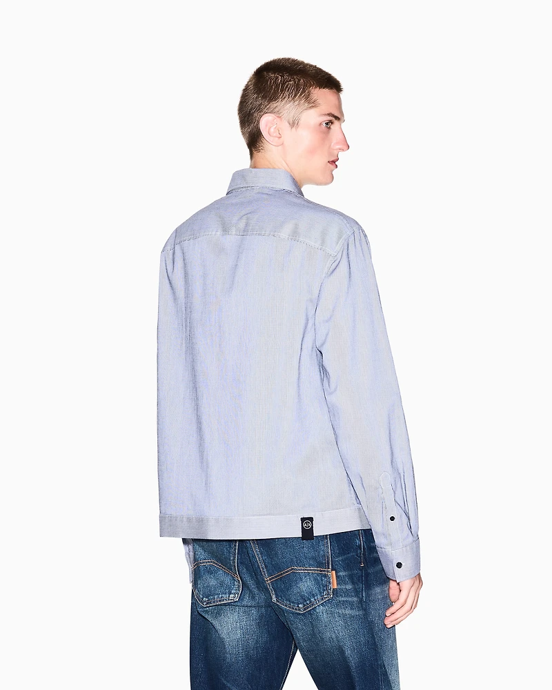 Regular fit shirt with zip