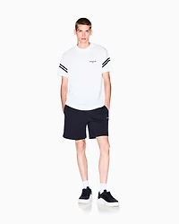 Regular fit T-shirt with contrasting piping