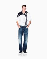 Armani Exchange - Regular fit T-shirt with print, Man, White, Size: