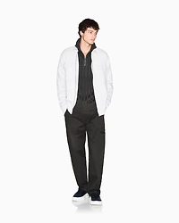 High-neck sweater with zip