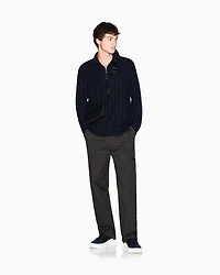 Armani Exchange - High-neck sweater with zip, Man, Navy Blue, Size:
