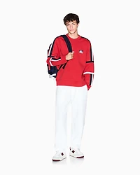 Sweatshirt with contrasting bands