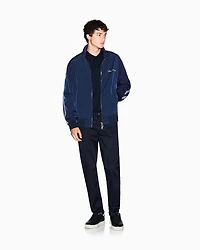 Armani Exchange - Full zip jacket with contrasting bands, Man, Blue, Size: