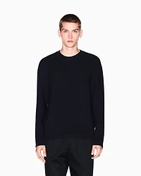 Ribbed crew neck sweater