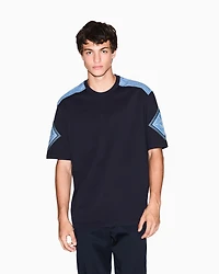 Armani Exchange - Regular Fit T-Shirts, Man, Navy_blue, Size: