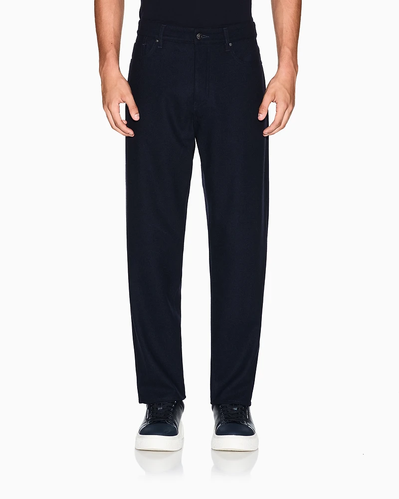 Armani Exchange - Tapered fit jeans stretch denim, Man, Navy Blue, Size: