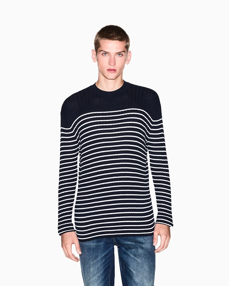Armani Exchange - Jumpers, Man, Blue, Size:
