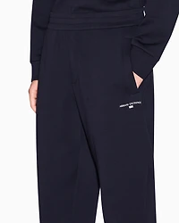 Armani Exchange - COTTON BLEND JOGGER SWEATPANTS WITH LOGO, Man, Navy_blue, Size: