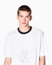Armani Exchange - Regular fit T-shirt with print, Man, White, Size: