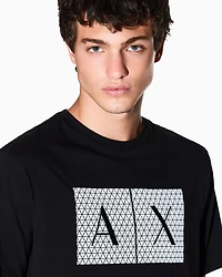 Armani Exchange -  Slim fit jersey T-shirt with logo, Man, Black, Size: