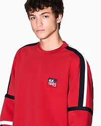 Sweatshirt with contrasting bands