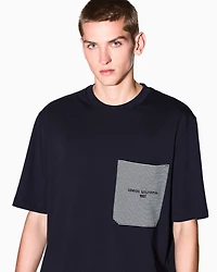 Armani Exchange - Regular Fit T-Shirts, Man, Navy Blue, Size: