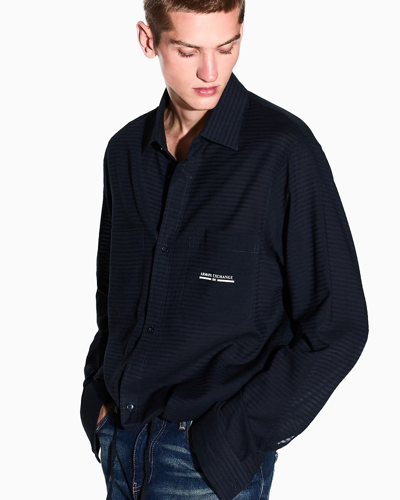 Regular fit shirt with logo