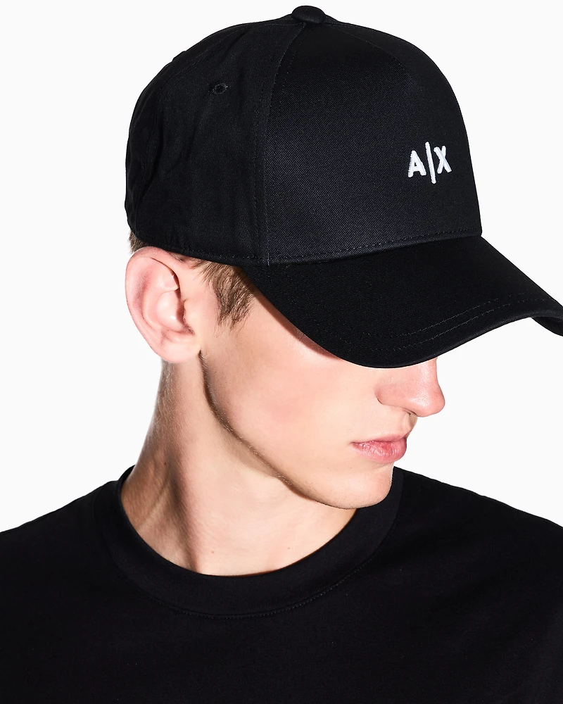 Armani Exchange - Visor cap with logo, Man, Black, Size: TU