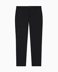 Armani Exchange - Stretch cotton chinos, Man, Black, Size: