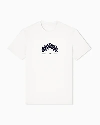 Armani Exchange - Regular fit graphic print T-shirt, Man, White, Size: