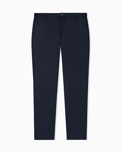 Armani Exchange - Stretch cotton chinos, Man, Navy Blue, Size: