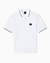 Regular fit polo shirt with contrasting profiles