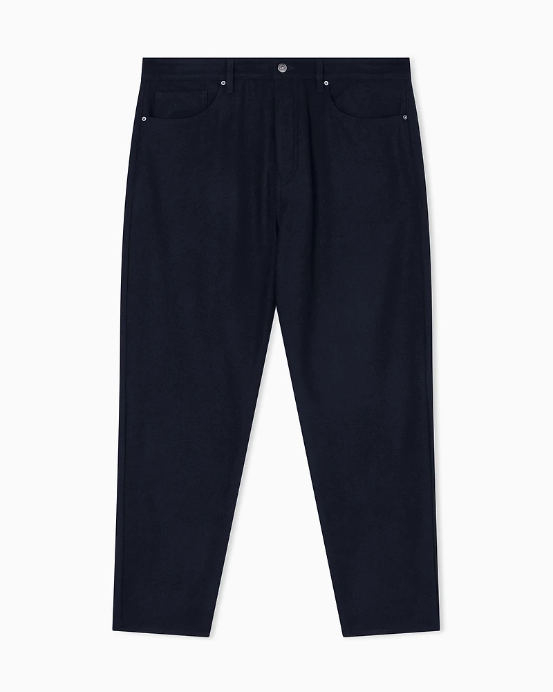 Armani Exchange - Tapered fit jeans stretch denim, Man, Navy Blue, Size:
