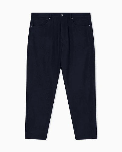 Armani Exchange - Tapered fit jeans stretch denim, Man, Navy Blue, Size: