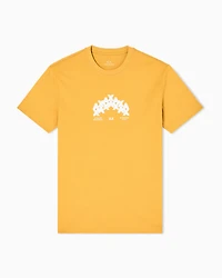 Armani Exchange - Regular fit graphic print T-shirt, Man, Yellow, Size: