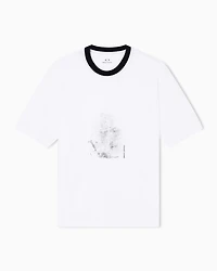 Armani Exchange - Regular fit T-shirt with print, Man, White, Size: