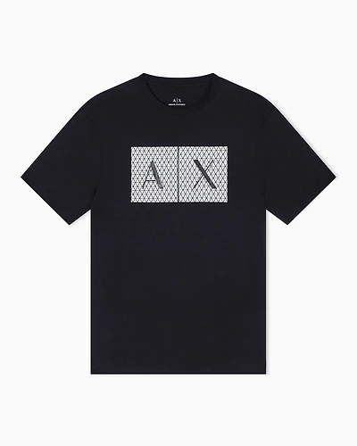 Armani Exchange -  Slim fit jersey T-shirt with logo, Man, Black, Size: