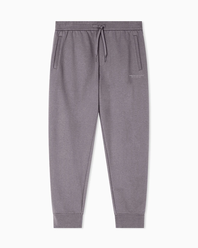 Armani Exchange - Tone Logo Jogger Pants, Man, Grey, Size: