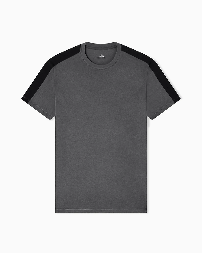 Contrasting regular fit tape t-shirt