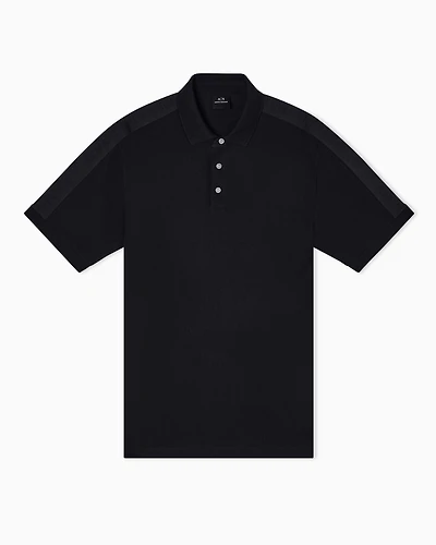 Armani Exchange - Regular fit polo with contrasting tape, Man, Black, Size: