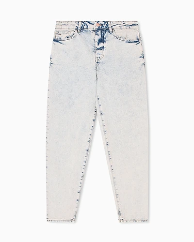 Armani Exchange - Tapered Jeans, Woman, Blue, Size: