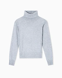 Armani Exchange - Turtlenecks, Woman, Silver, Size: