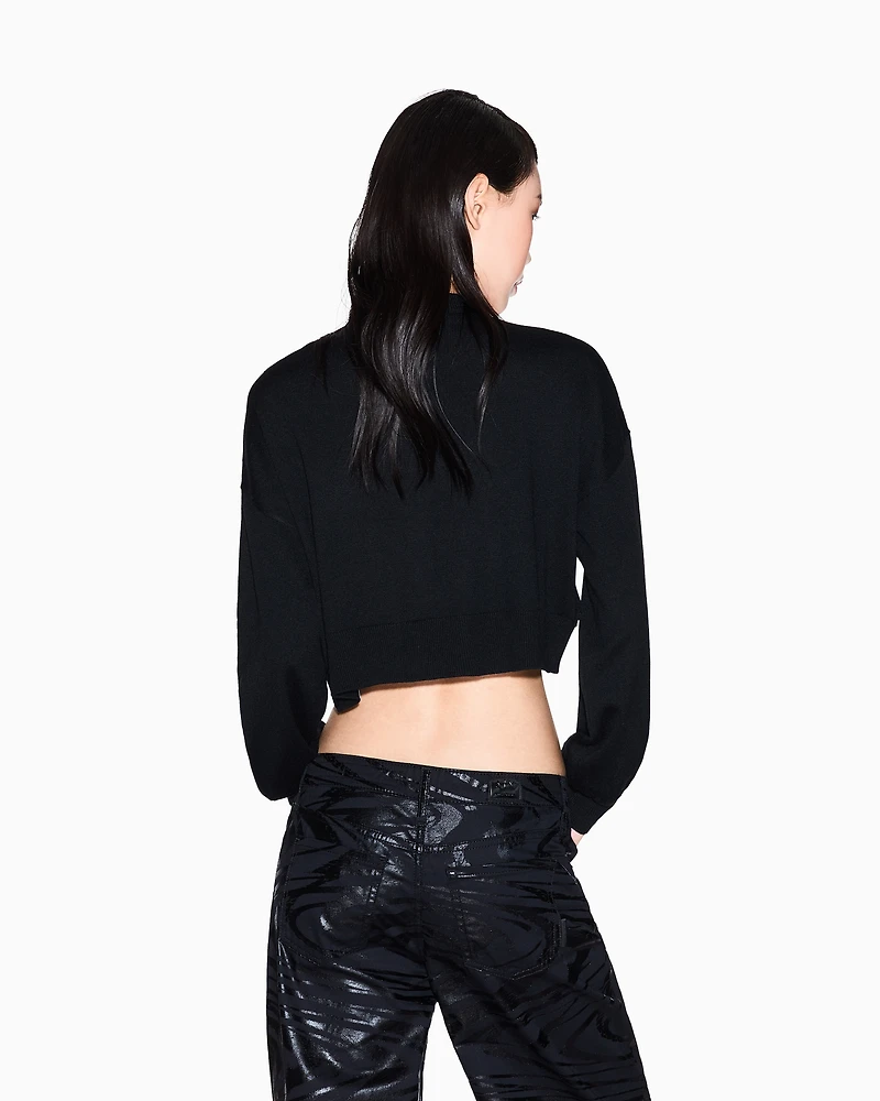 Armani Exchange - Jumpers, Woman, Black, Size: