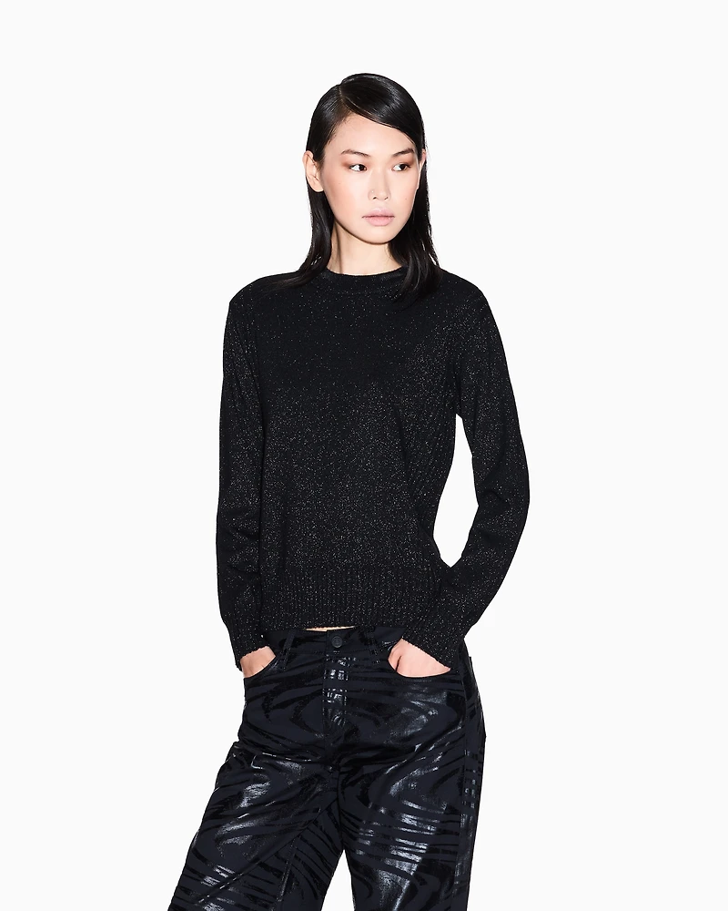 Armani Exchange - Jumpers, Woman, Black, Size: