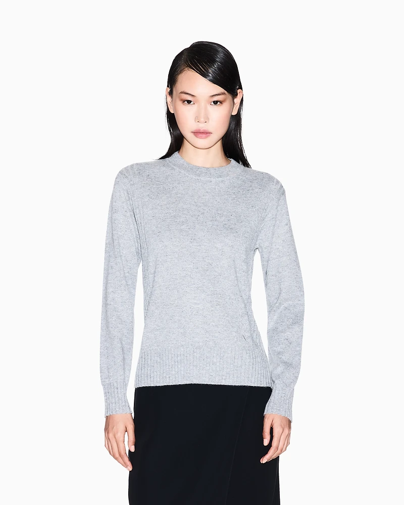 Armani Exchange - Jumpers, Woman, Silver, Size: