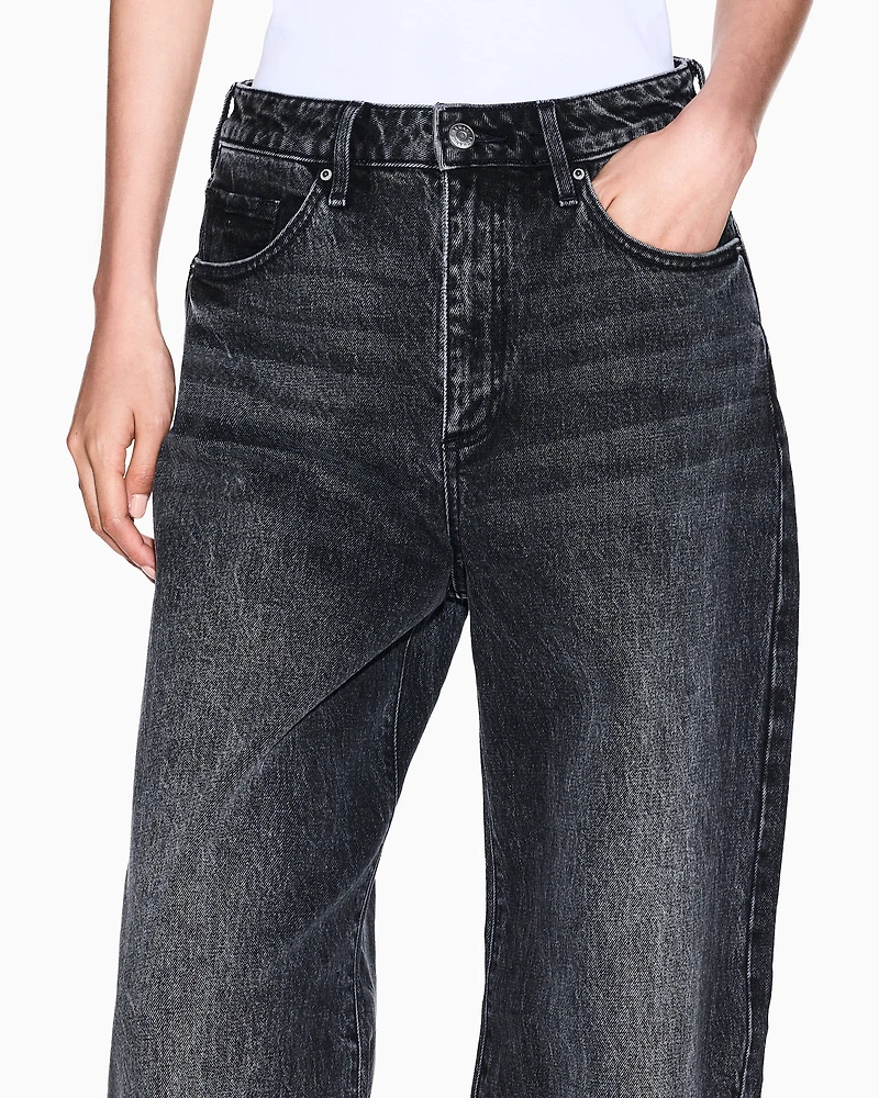 Armani Exchange - Relaxed Jeans, Woman, Black, Size: