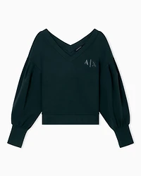 Sweatshirt with wide sleeves