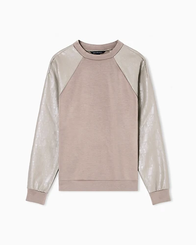 LOGO EMBOSSED CREWNECK SWEATSHIRT