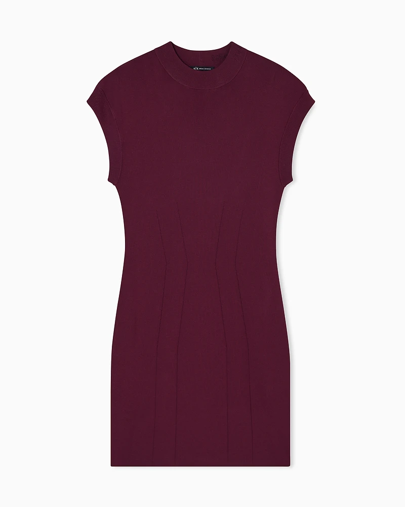 Armani Exchange - Short Dresses, Woman, Burgundy, Size: