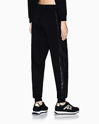 Jogger pants with side insert