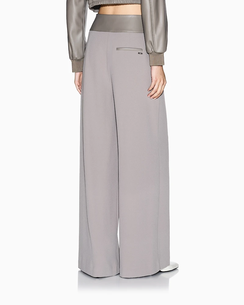Palazzo trousers with straps