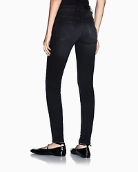 Armani Exchange - Super skinny used effect jeans, Woman, Black, Size: