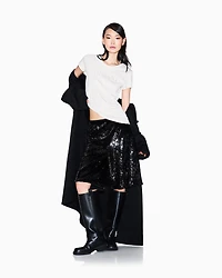 Armani Exchange - Stretch cotton T-shirt, Woman, Beige, Size: