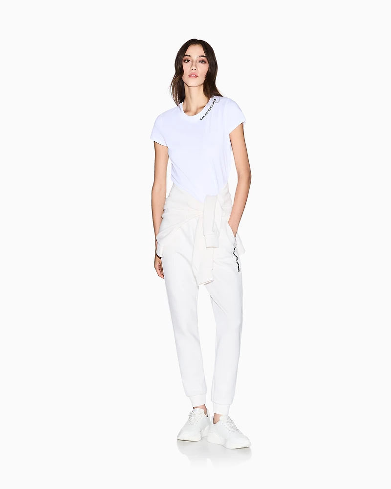 T-shirt with logo on the neckline